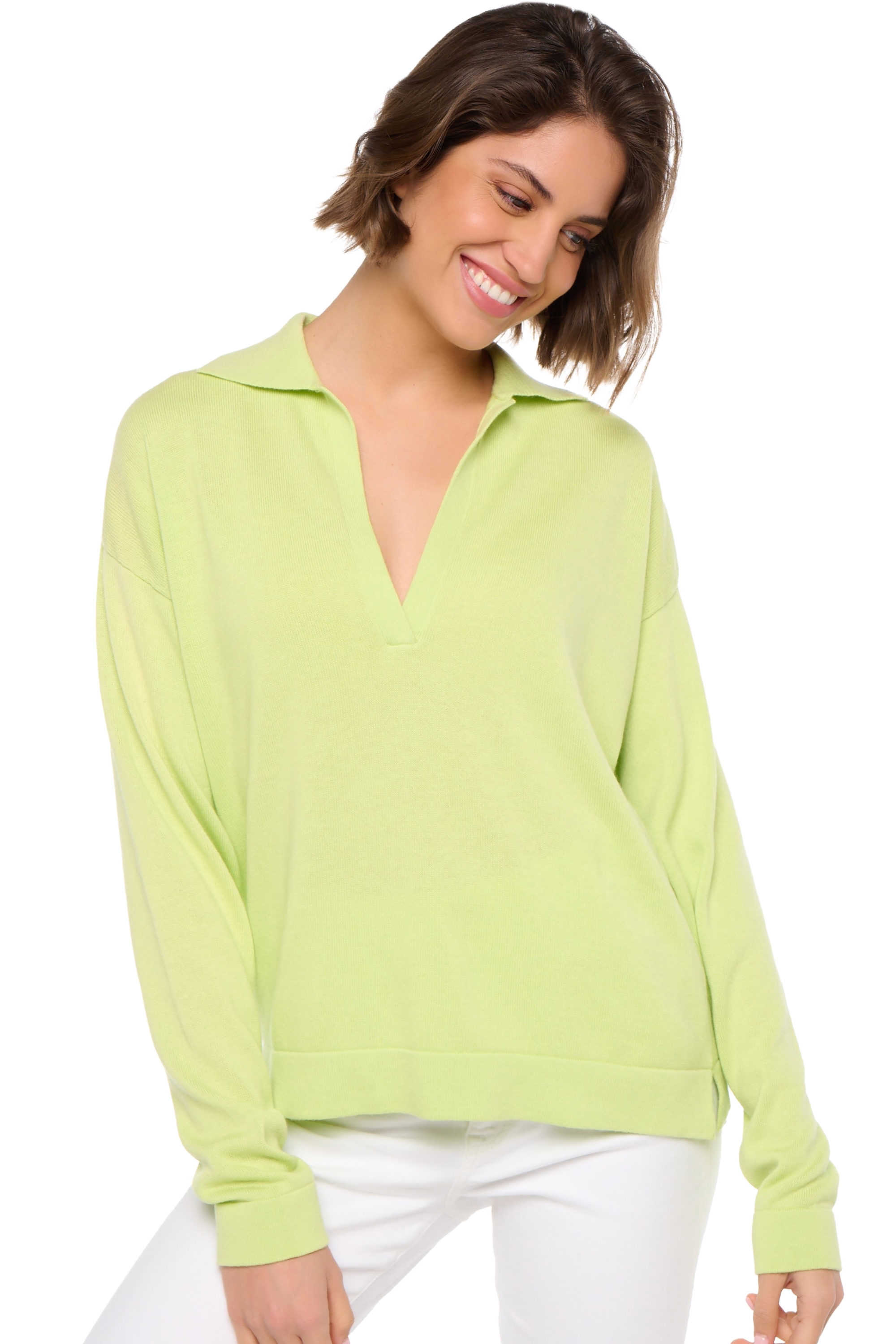 Cotone & Cashmere cashmere donna solene keylime xl